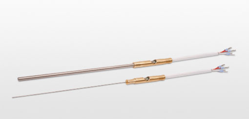Mineral insulated resistance thermometers with cable
